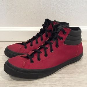 black leather converse size 13